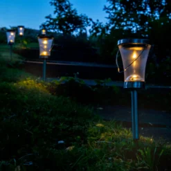 5146408 LED-solcellelampe deko, med jordspyd 8 stk^Näve Best