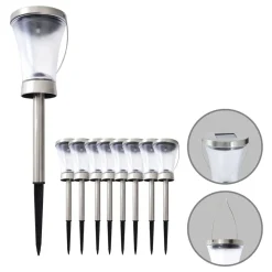 5146408 LED-solcellelampe deko, med jordspyd 8 stk^Näve Best