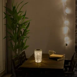 5266523 LED-solcellelygte med skovmotiv^Näve Online