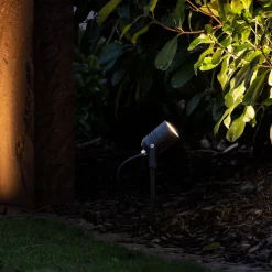 LCD Udendørs Spot>5018 LED-spotmedjordspyd, sort, IP65