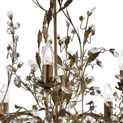 8 lyskilder Lysekrone Almandite i florentinsk stil^Searchlight Outlet