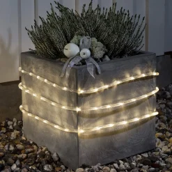 Konstsmide Christmas Julepynt|Julelys Udendørs>6 m. udendørs LED lysslange m. lyssensor, varmhvid