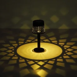 36631 solcelle-bordlampe, batteri, IP44, sort^Globo Clearance