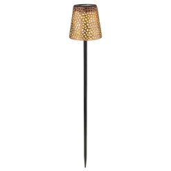 36562 solcelle-lampe med jordspyd, IP44, kobber^Globo Hot