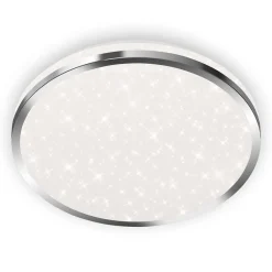 Briloner Loftlamper|Loftlamper>Acorus LED-loftslampe, IP44, stjernedekor, Ø 28 cm