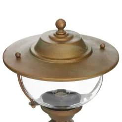 Adessora sokkellampe, messing, glas, højde 48 cm^Moretti Luce Discount