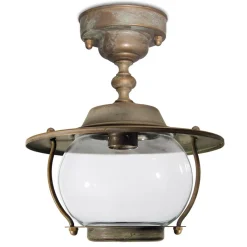 Moretti Luce Adessora udendørs loftslampe, saltv.res, Ø 26,5 cm