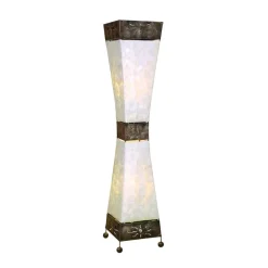 Woru Gulvlamper|Gulvlamper>Adrian gulvlampe, Capiz-skaller, højde 100 cm