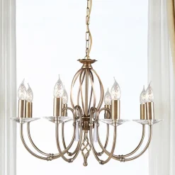 Aegean lysekrone, 8 lyskilder^Elstead Outlet