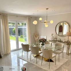 Affjedringslampe Dione, 6 lyskilder, gylden^ALDEX Clearance