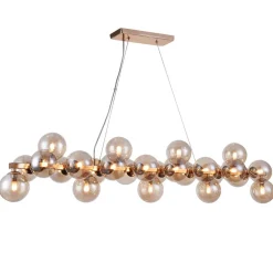 Maytoni Pendellamper|Pendellamper>Aflang Dallas hængelampe, guldfarvet