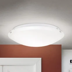 ORION Loftlamper>Agada loftslampe, opalglas, krom, 40 cm