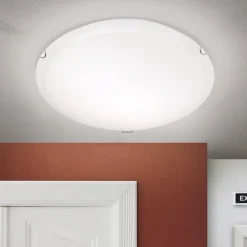 ORION Loftlamper>Agada loftslampe, opalglas, krom, 40 cm