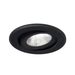 Molto Luce Indbygningsspots>Agon Rund LED-indbygningsspot 3.000K 40° sort
