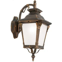 ORION Aiko udendørs væglampe, antik finish, pendel