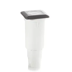 Aldo LED indbygningslampe kantet sort/klar 3.000 K^Fumagalli Outlet