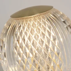 Searchlight Allure bordlampe messingfarvet, stål, akryl