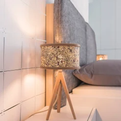 Almut von Wildheim ALMUT 2610 bordlampe, hø med røde rosenblade