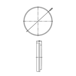 Deko-Light Altais LED-loftslampe, IP54, Ø 28 cm