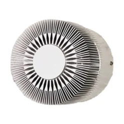 Lucande Aluminiumsfarvet udendørsvæglampe Lennias med LED