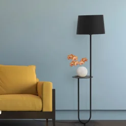 Aluminor Gulvlamper|Gulvlamper>Duo gulvlampe med opbevaringsbord