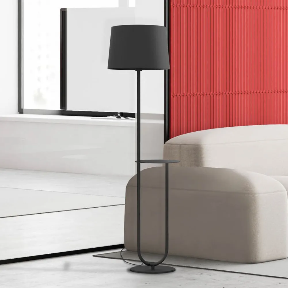 Aluminor Gulvlamper|Gulvlamper>Duo gulvlampe med opbevaringsbord