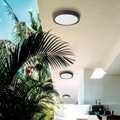 Viokef Anabella udendørs LED-væglampe, mørkegrå