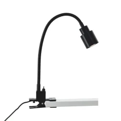 Brilliant Arbejdsrum/Kontor|Bordlamper>Andres bordlampe med klemme, fleksibel hals, sort