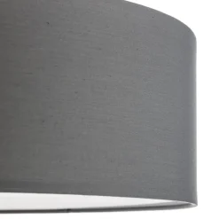 Brilliant Andria loftslampe i tekstil, 60 cm, lysegrå