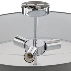 Brilliant Andria loftslampe i tekstil, 60 cm, lysegrå