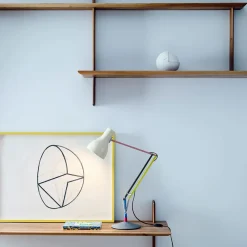 Anglepoise bordlampe Type 75 Mini, lysegrå, 70 cm