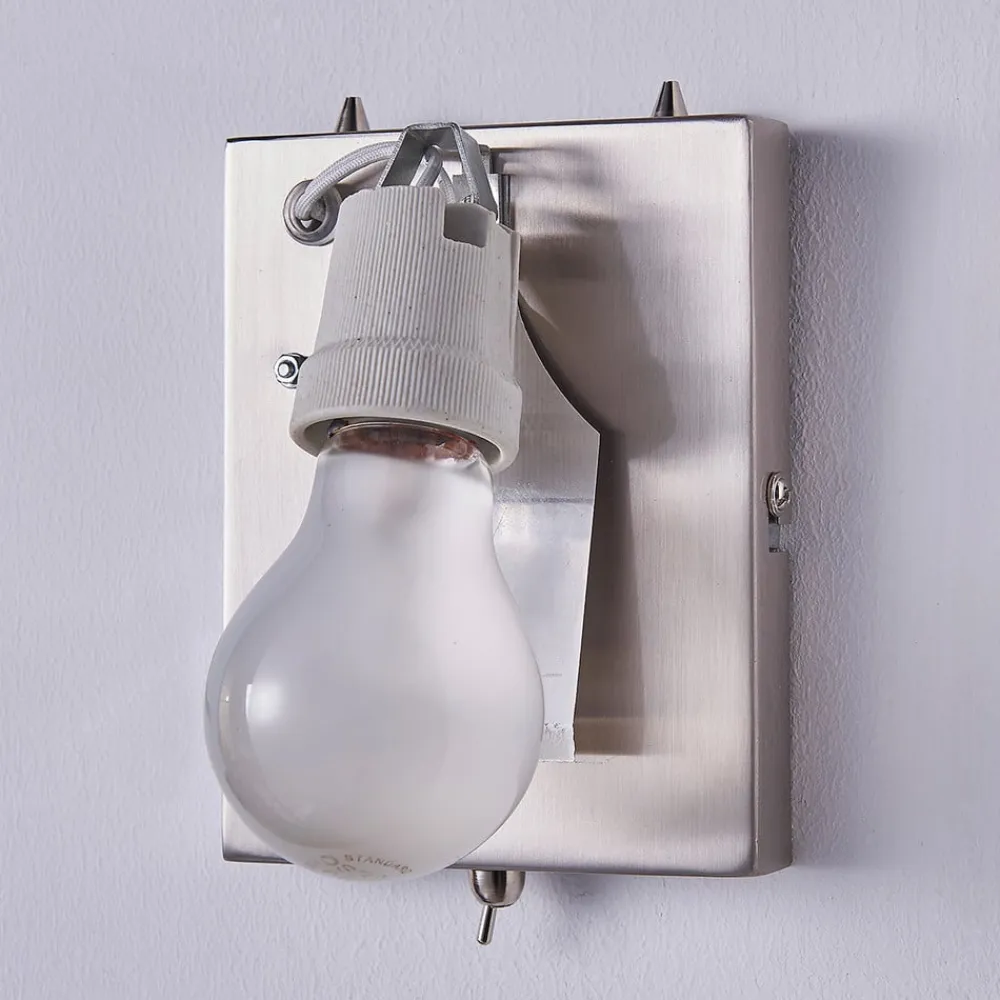 Lindby Væglamper|Væglamper>Annalisa kvadratisk stofvæglampe i hvid