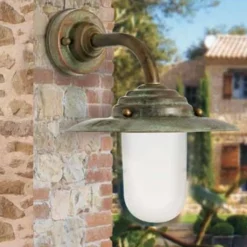 Moretti Luce Antique væglampe, højde 26 cm, antik-kobber