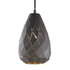 Trio Lighting Pendellamper>Antracit udenpå, guld indeni - pendellampe Onyx
