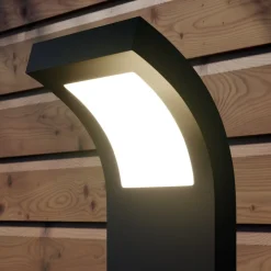 Arcchio Advik LED-vejlampe, IP65, 60 cm, antracit, metal