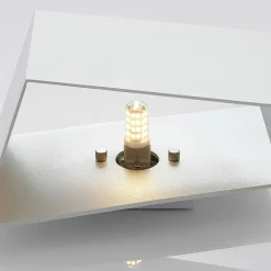 Arcchio Assona væglampe, hvid-sølv