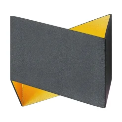 Arcchio Assona væglampe, sort-guld