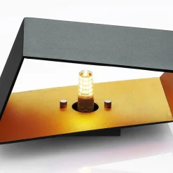 Arcchio Assona væglampe, sort-guld