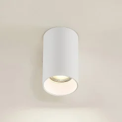 Downlight Brinja, hvid, metal, Ø 6 cm, rund, GU10^Arcchio Hot