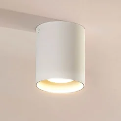 Arcchio downlight Carson, højde 10 cm, hvid, aluminium