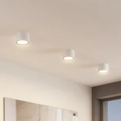 downlight Nieva, GX53, hvid, rund, Ø 10cm, metal^Arcchio Hot