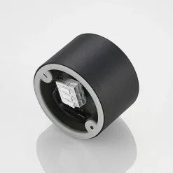 downlight Nieva, GX53, sort, rund, Ø 10cm, metal^Arcchio Outlet