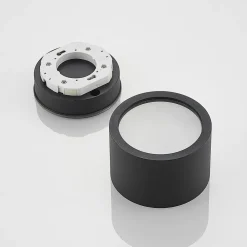 downlight Nieva, GX53, sort, rund, Ø 10cm, metal^Arcchio Outlet