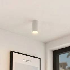 Arcchio downlight Olivir, hvid, metal, Ø 6cm, GU10, IP44