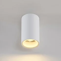 Arcchio downlight Olivir, hvid, metal, Ø 6cm, GU10, IP44