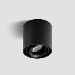 Arcchio downlight Walza, sort, metal, Ø 9,3 cm, GU10