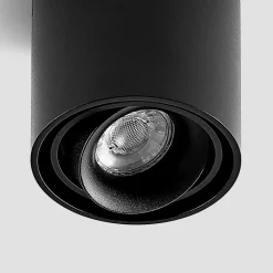 Arcchio downlight Walza, sort, metal, Ø 9,3 cm, GU10