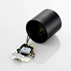 Arcchio downlight Walza, sort, metal, Ø 9,3 cm, GU10