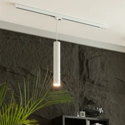 Arcchio Ejona skinne LED-pendel hvid 6/40cm