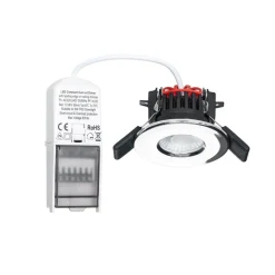 Elmon LED-indbygningslampe, IP65, krom^Arcchio
